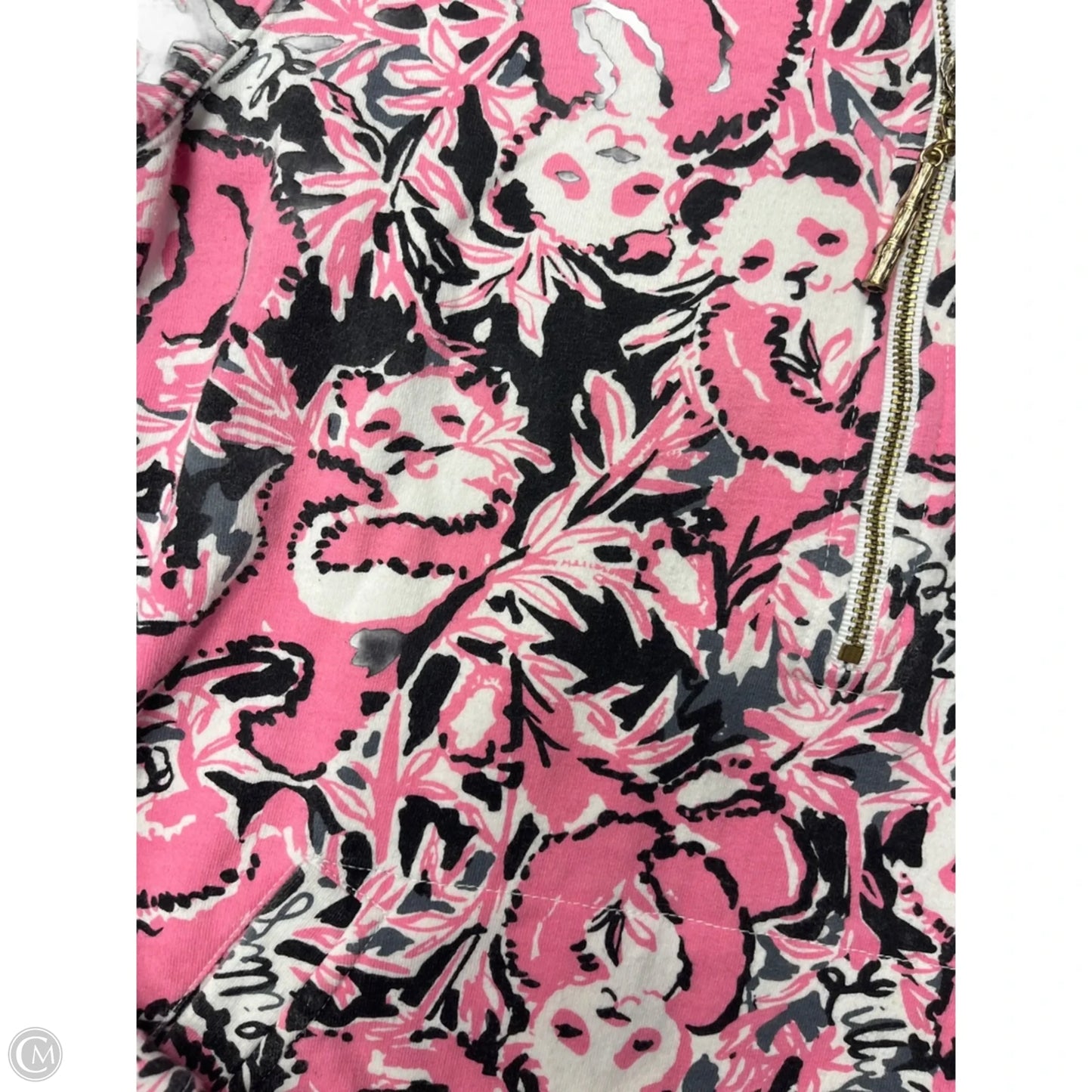 Jacket Designer By Lilly Pulitzer In Black & Pink, Size: Xs