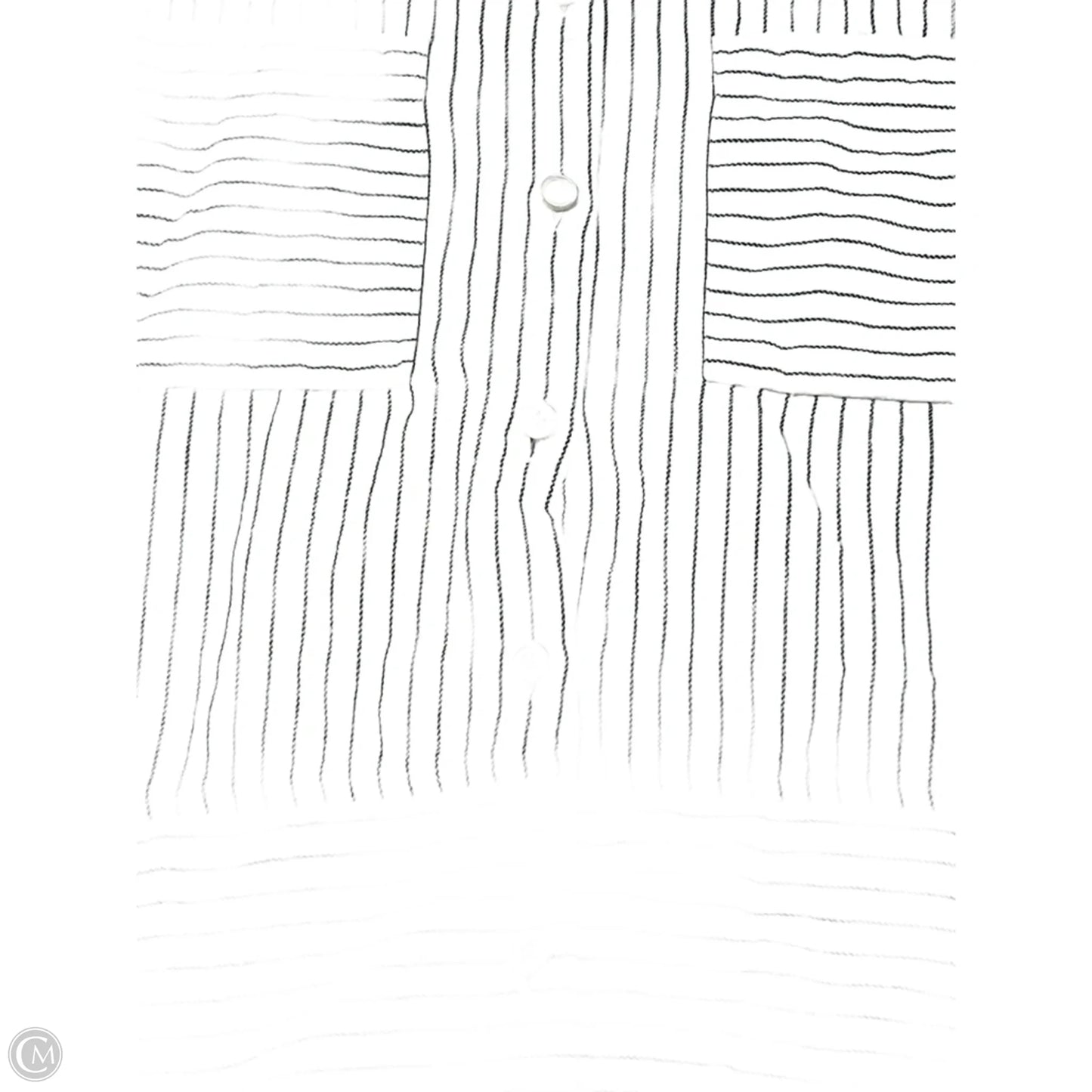 Top Short Sleeve By Madewell In Striped Pattern, Size: Xs