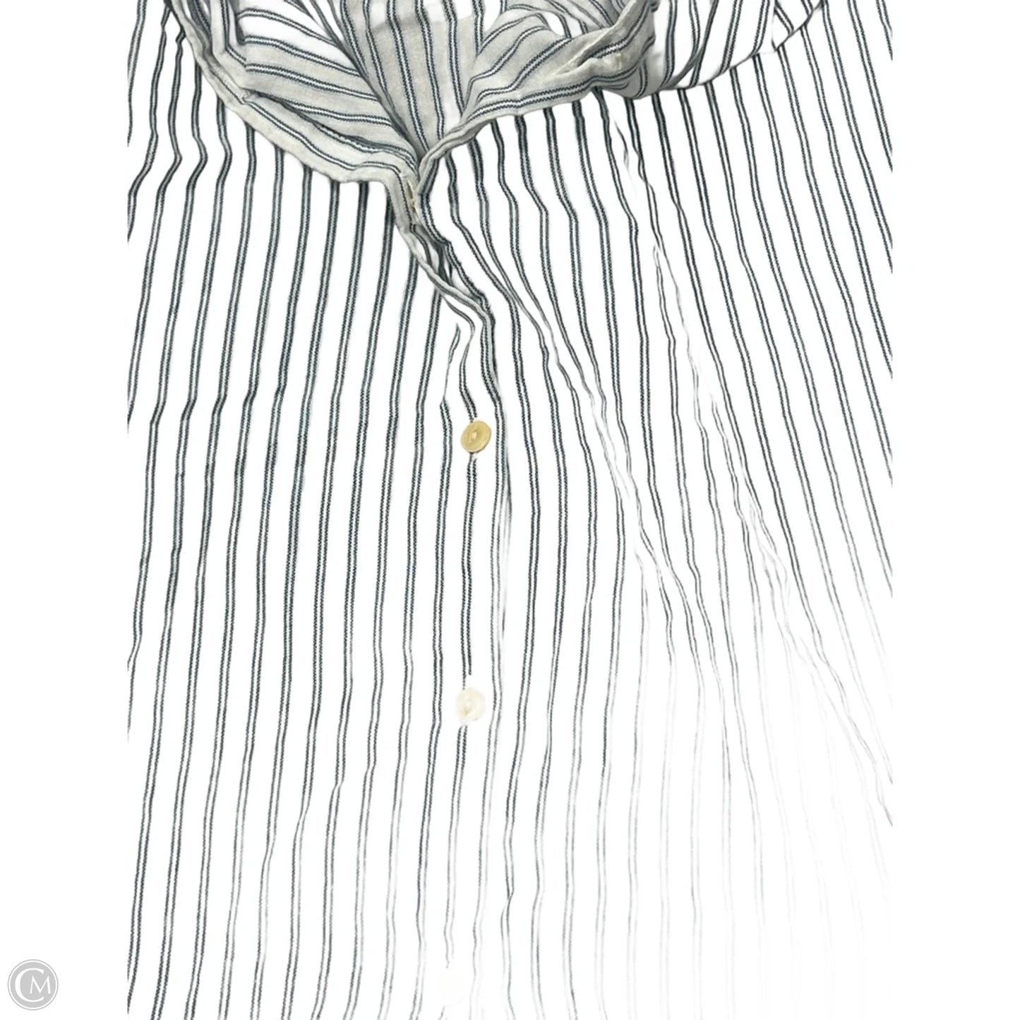 Top Short Sleeve By Madewell In Striped Pattern, Size: Xs