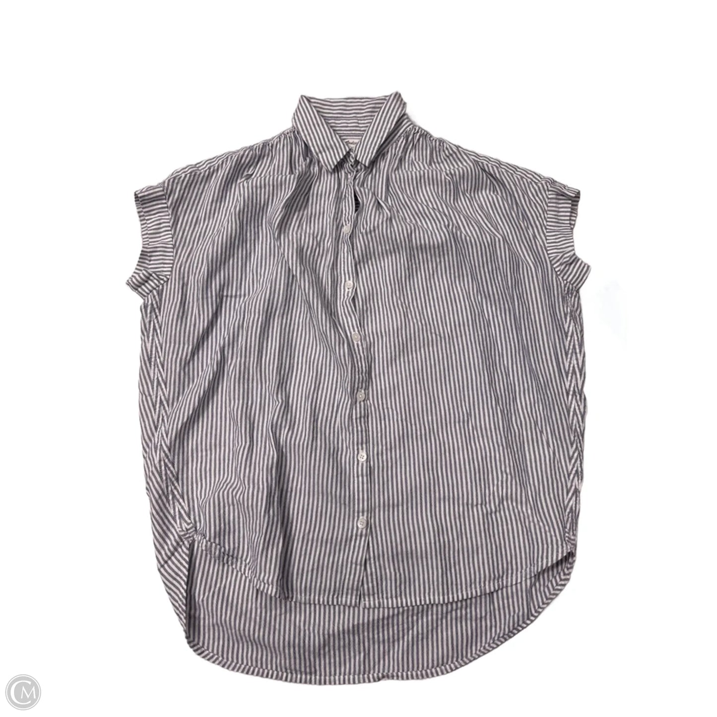 Top Short Sleeve By Madewell In Striped Pattern, Size: Xs