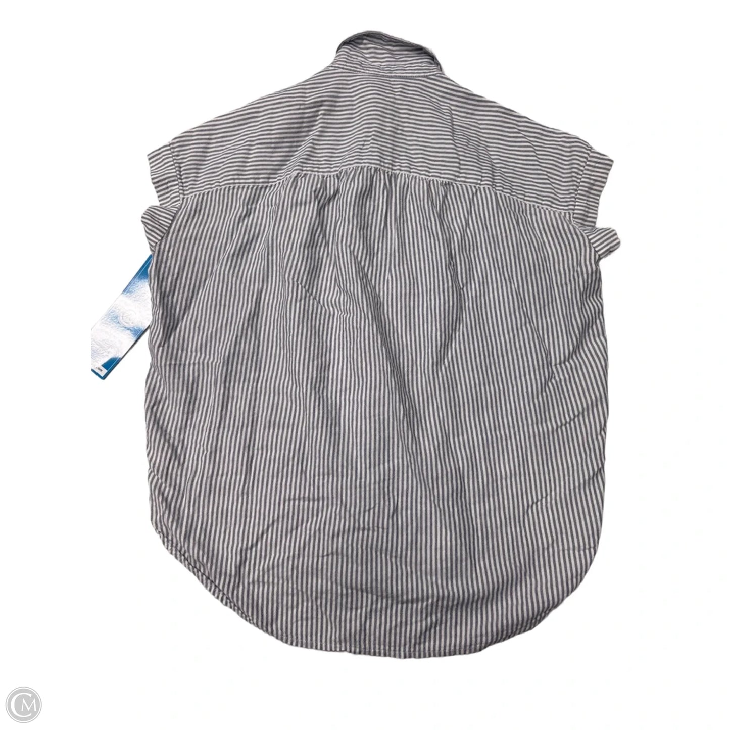 Top Short Sleeve By Madewell In Striped Pattern, Size: Xs