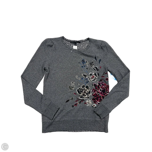 Top Long Sleeve By White House Black Market In Grey, Size: S