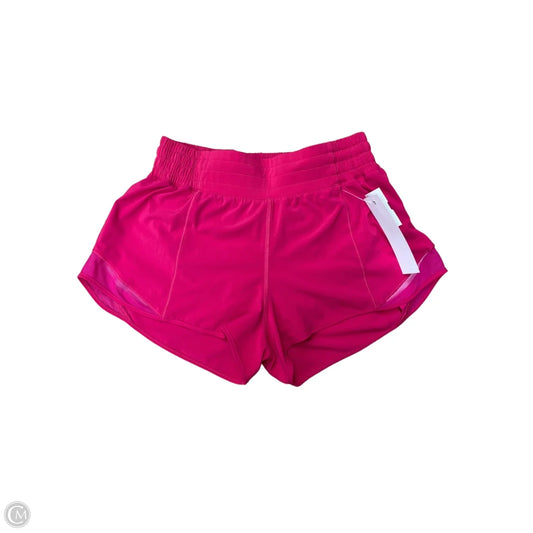 Athletic Shorts By Lululemon In Pink, Size: S