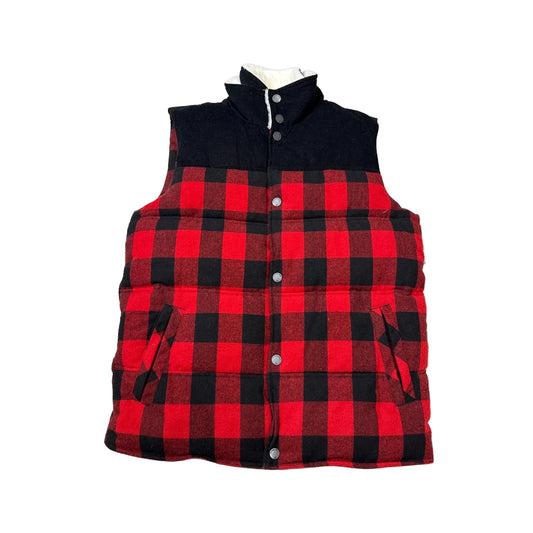 Vest Fleece By The Normal Brand In Black & Red, Size: M