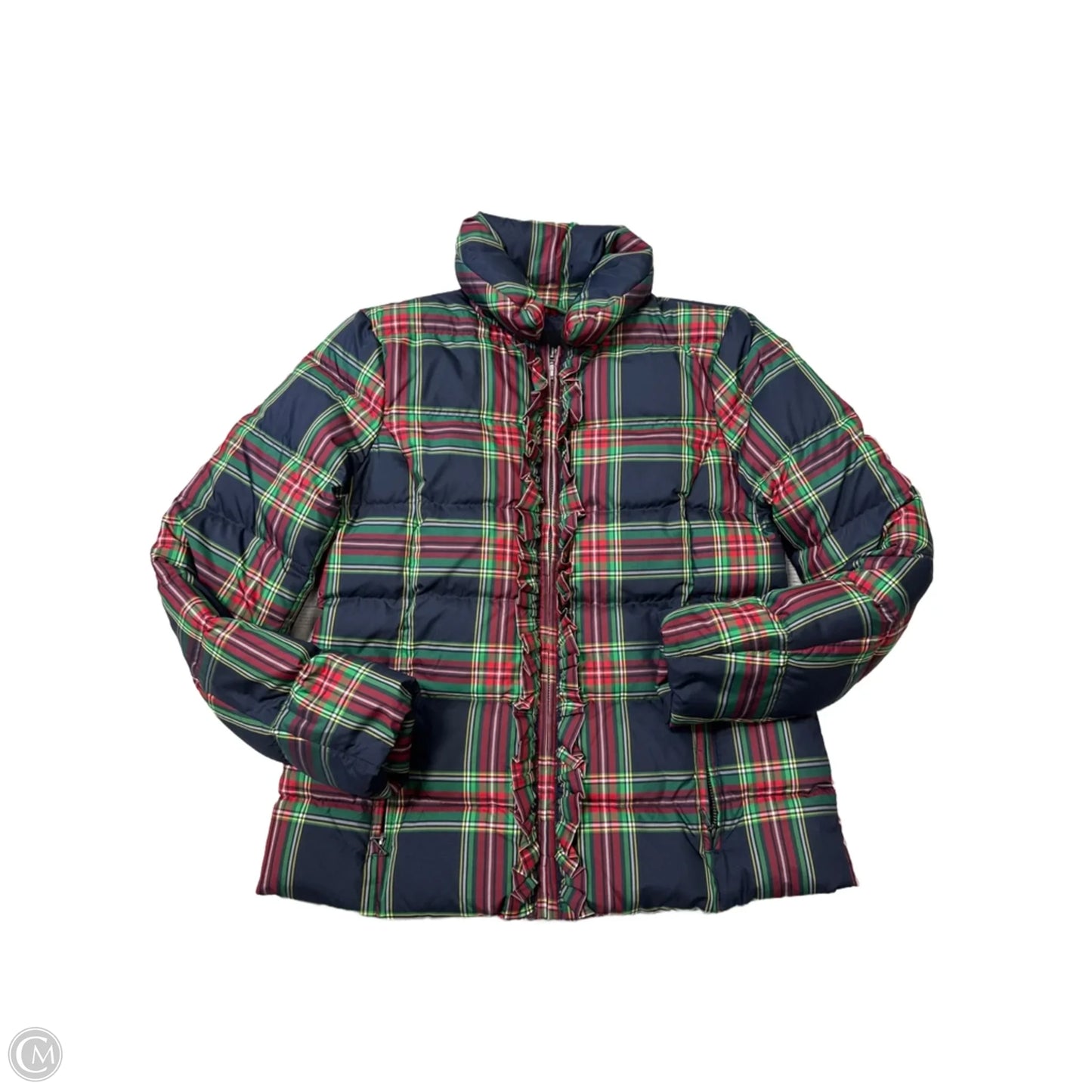 Coat Puffer & Quilted By Talbots In Multi-colored, Size: Xs