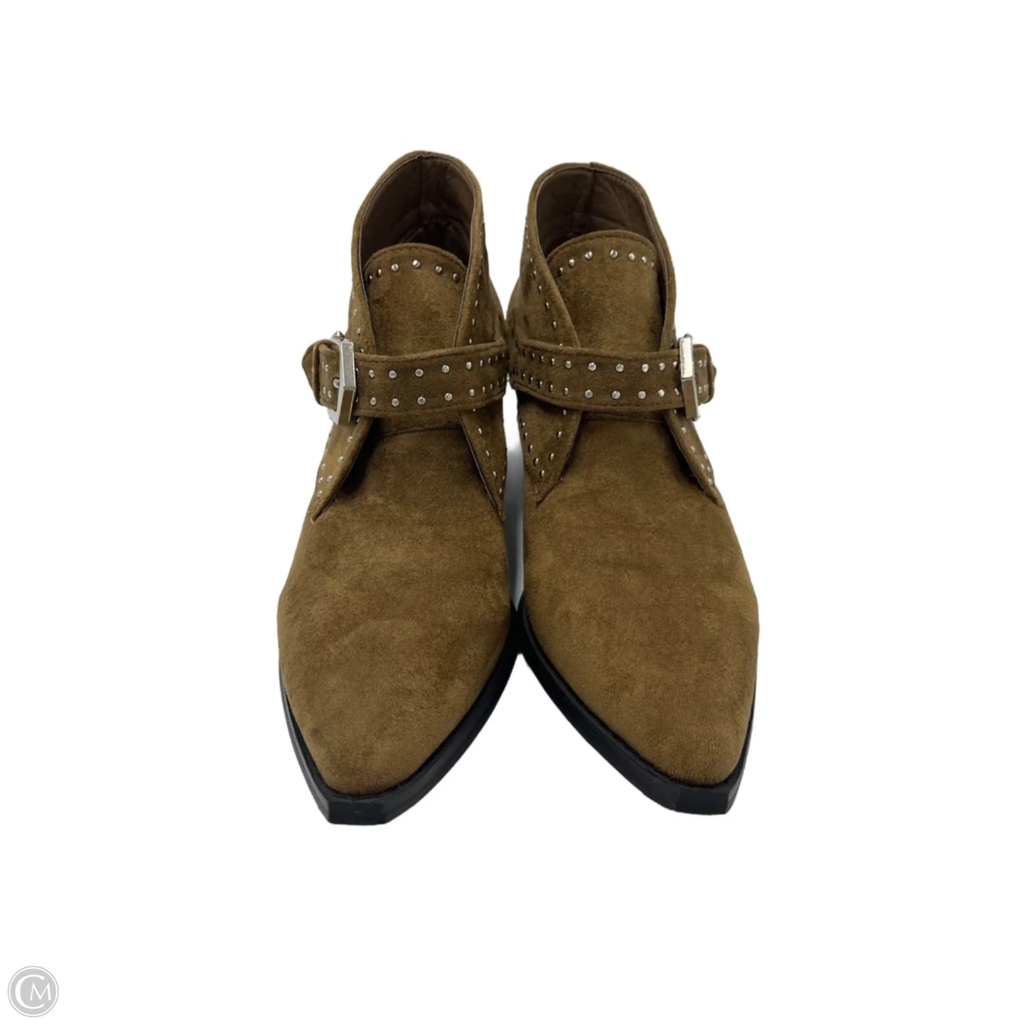 Boots Ankle Heels By Seven 7 In Brown, Size: 8