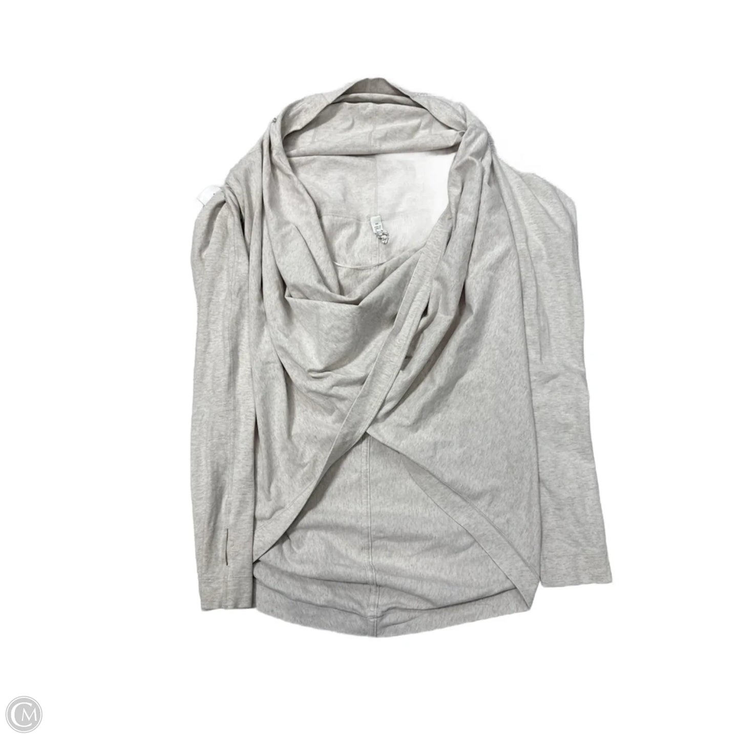 Athletic Top Long Sleeve Crewneck By Lululemon In Tan, Size: L