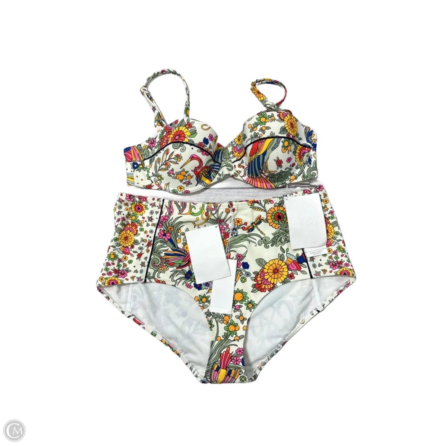 New! Swimsuit Designer By Tory Burch In Floral Print, Size: L