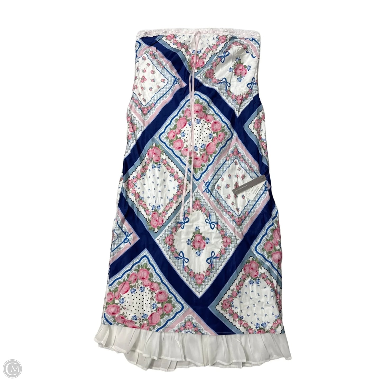 New! Dress Party Long By For Love & Lemons In Blue & Pink, Size: Xl