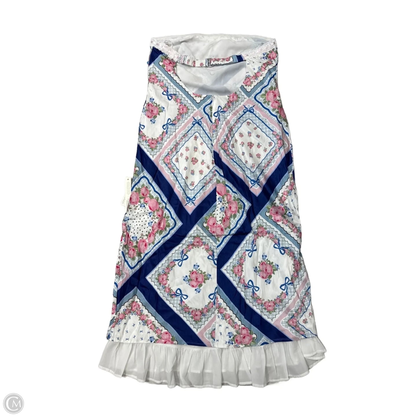 New! Dress Party Long By For Love & Lemons In Blue & Pink, Size: Xl