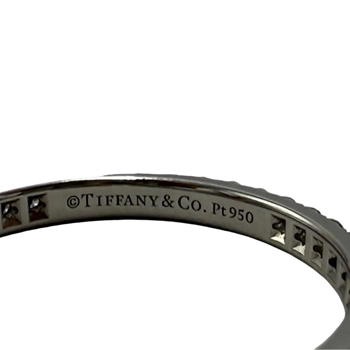 Tiffany & Company Full Eternity Platinum w/ Diamonds Luxury Ring,  Size: 6.5