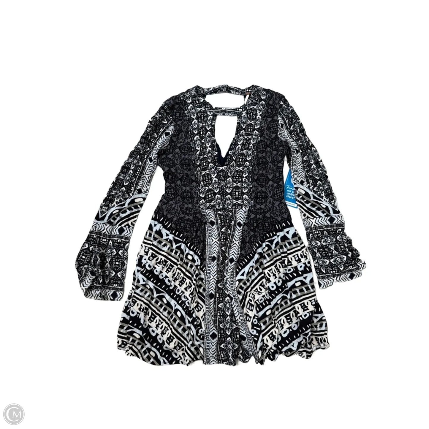 Dress Casual Short By Free People In Black & Blue, Size: Xs