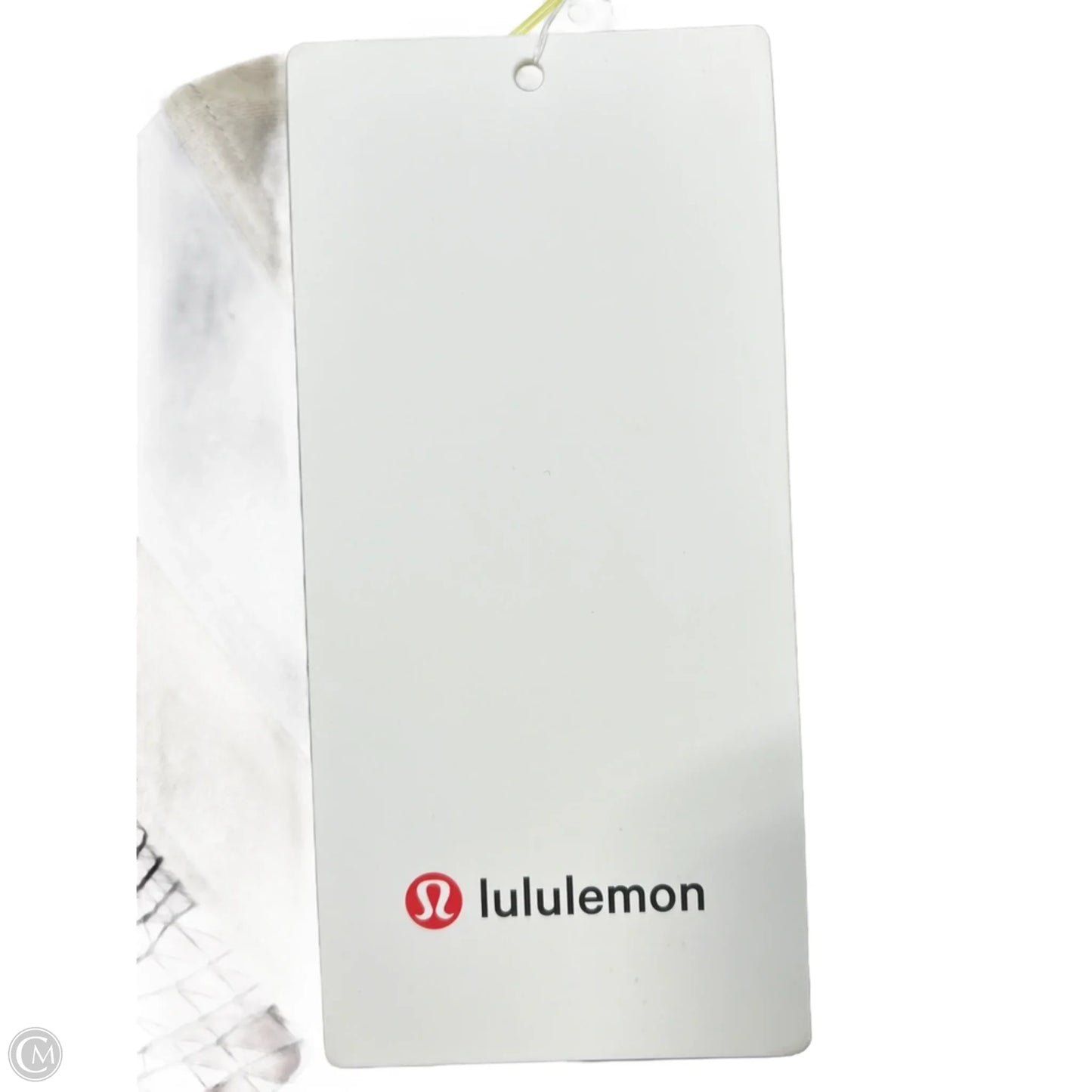 Athletic Top Short Sleeve By Lululemon In Black & Brown, Size: L