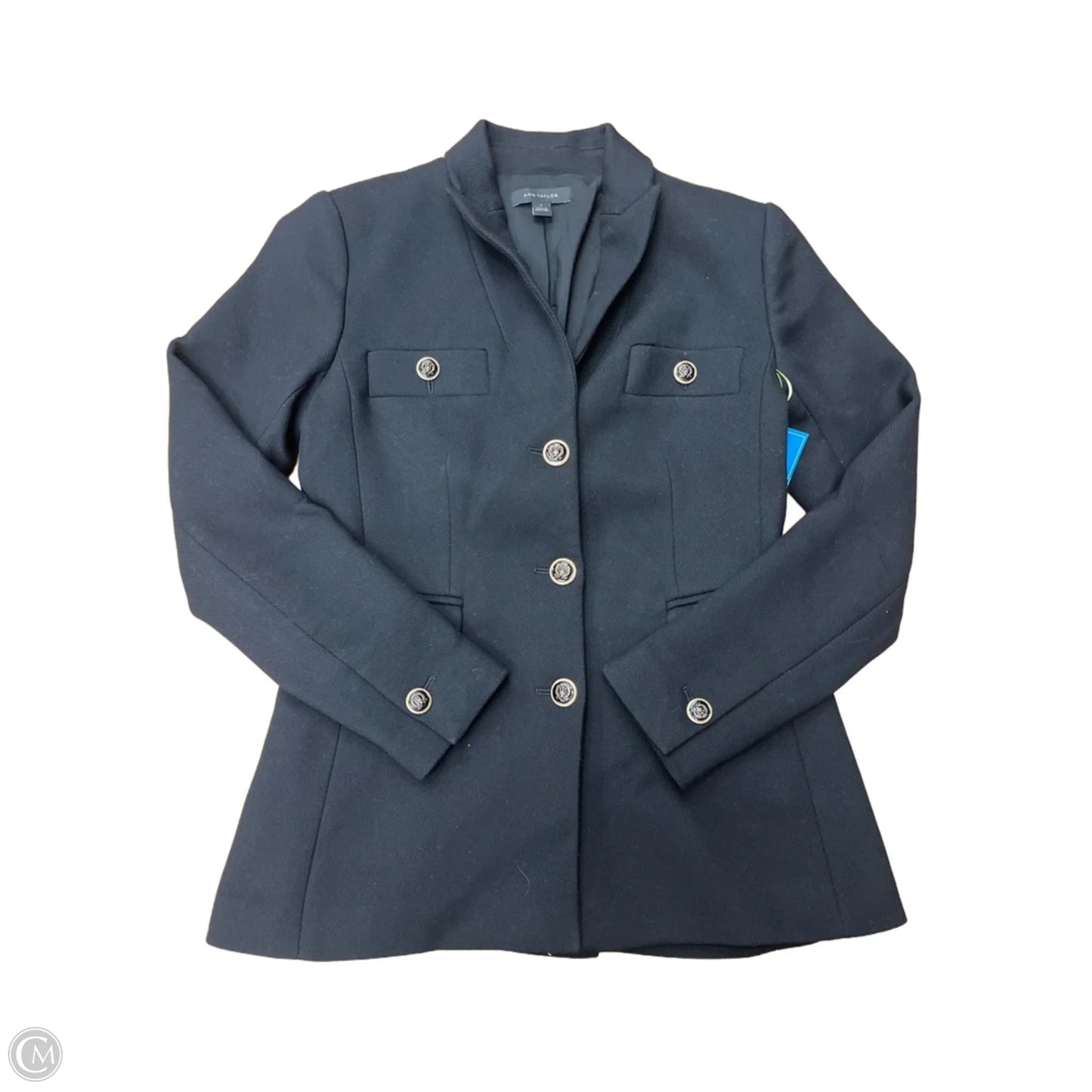 Blazer By Ann Taylor In Black, Size: Xs