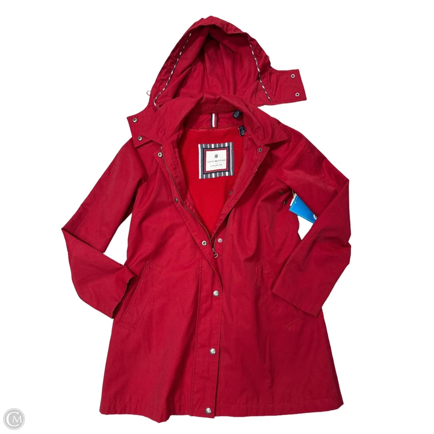 Coat Raincoat By Tommy Hilfiger In Red, Size: Xs