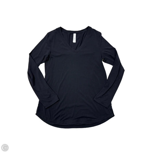 Athletic Top Long Sleeve Crewneck By Athleta In Black, Size: M