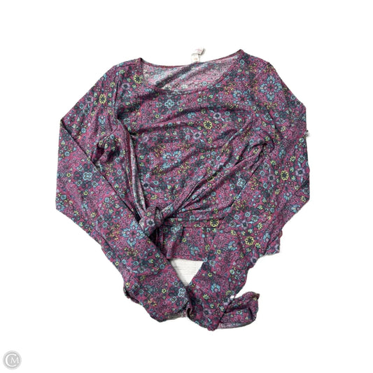 Top Long Sleeve By Daily Practice By Anthropologie In Floral Print, Size: S