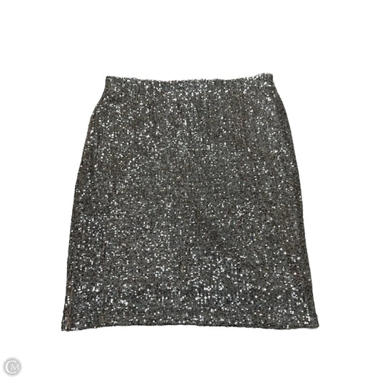 Skirt Midi By Cable And Gauge In Silver, Size: L