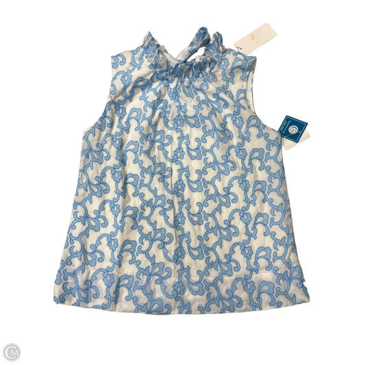 New! Top Designer By Lilly Pulitzer In Blue & White, Size: Xs