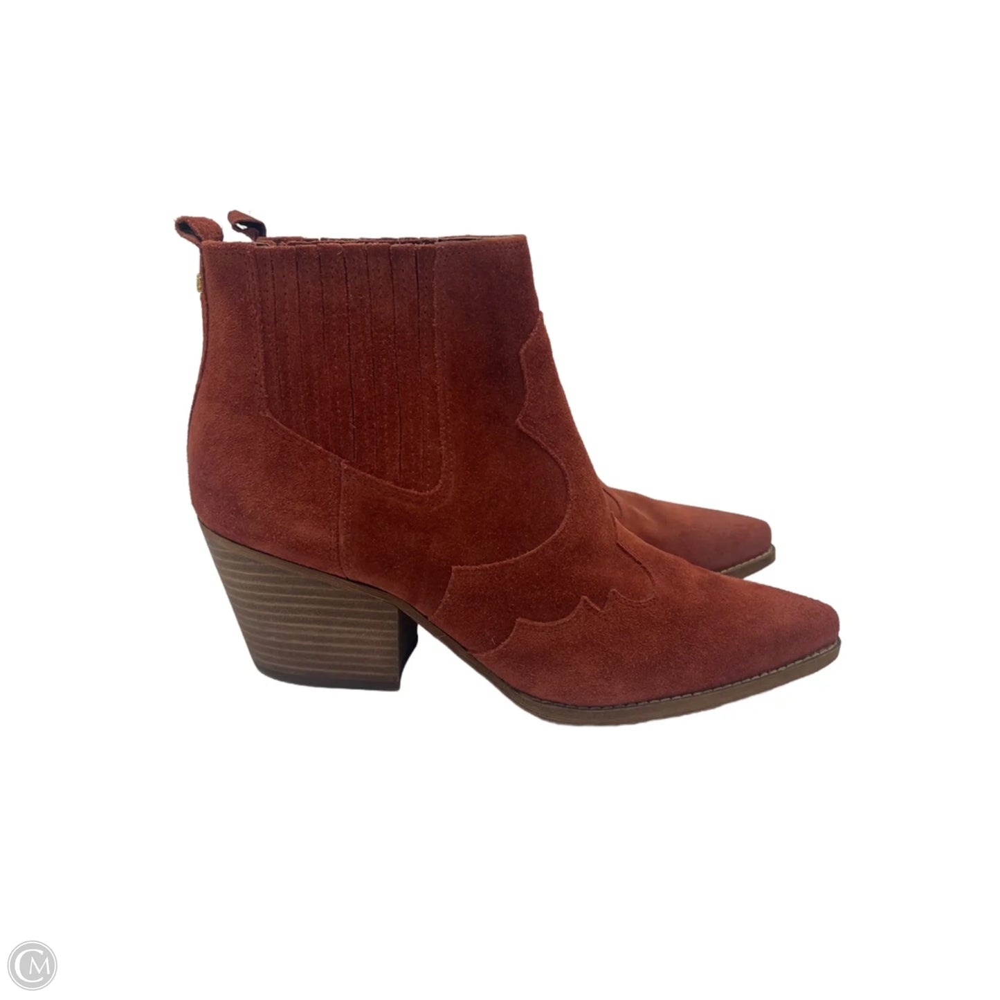 Boots Ankle Heels By Sam Edelman In Orange, Size: 10