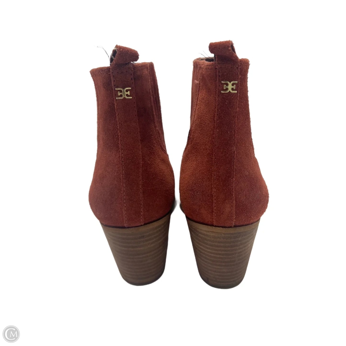 Boots Ankle Heels By Sam Edelman In Orange, Size: 10