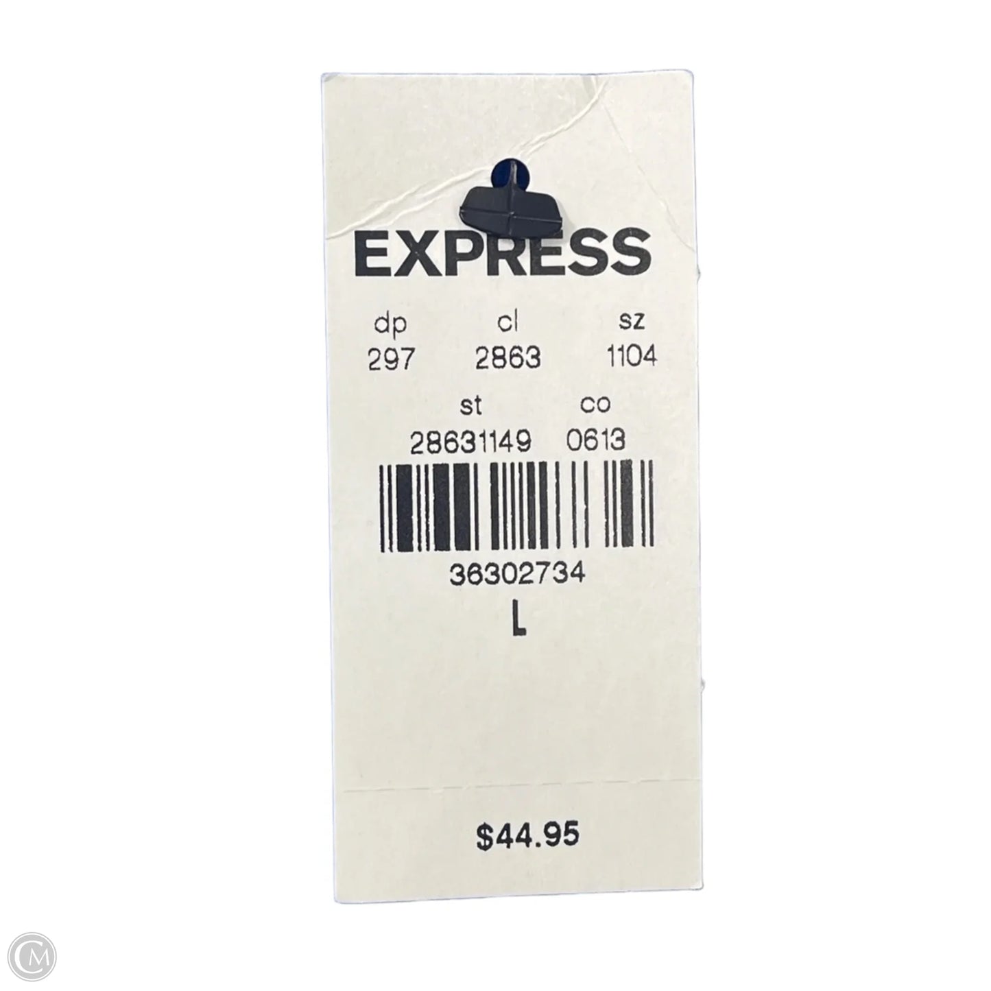 Top Sleeveless By Express In Blue, Size: L