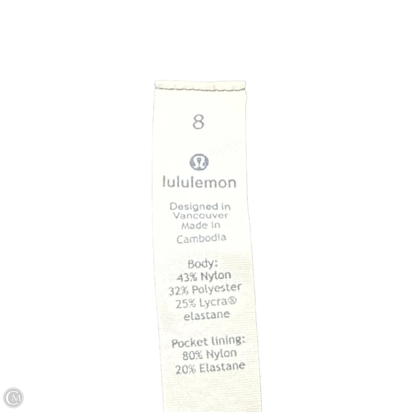 Athletic Capris By Lululemon In Grey, Size: M