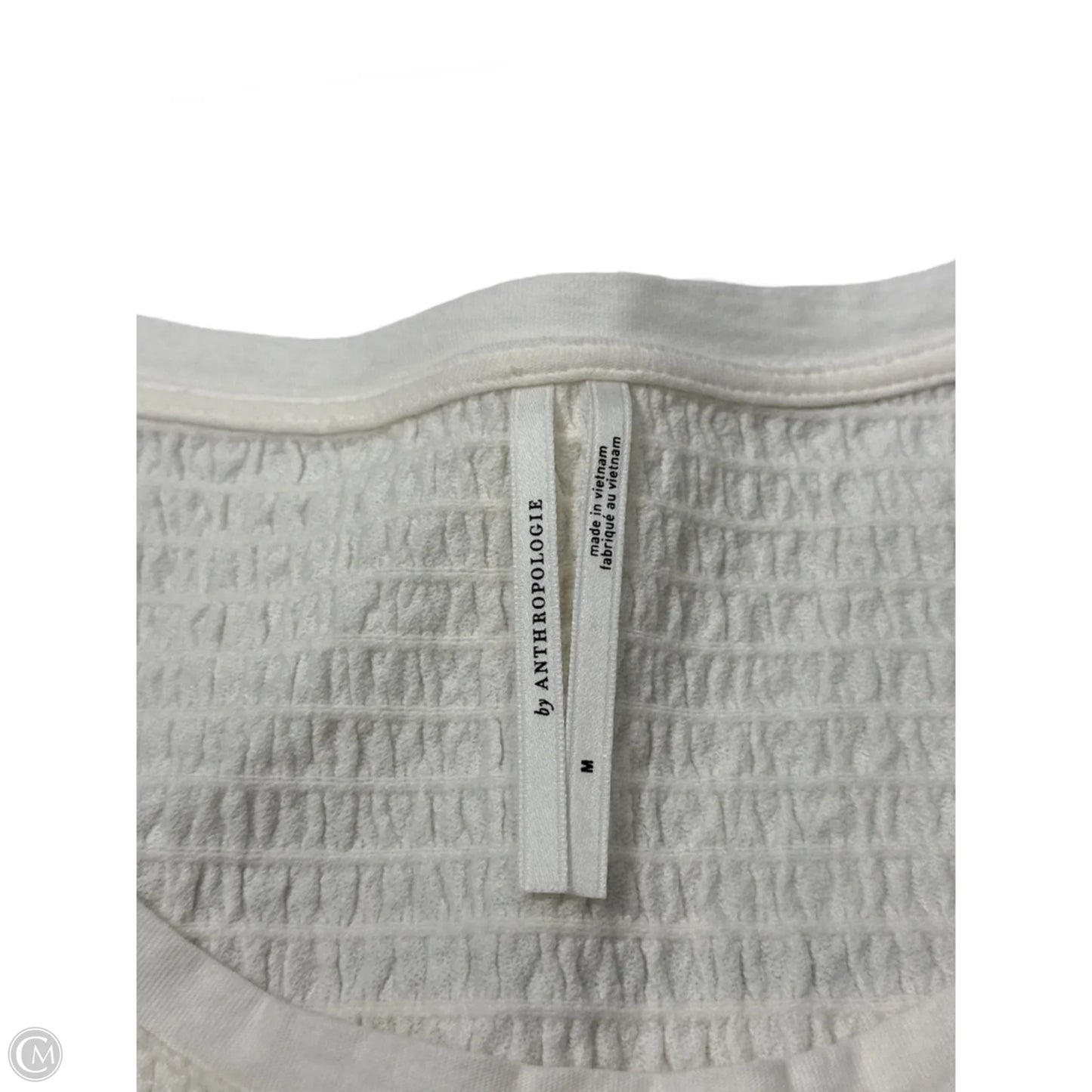 Top Long Sleeve By Anthropologie In Cream, Size: M