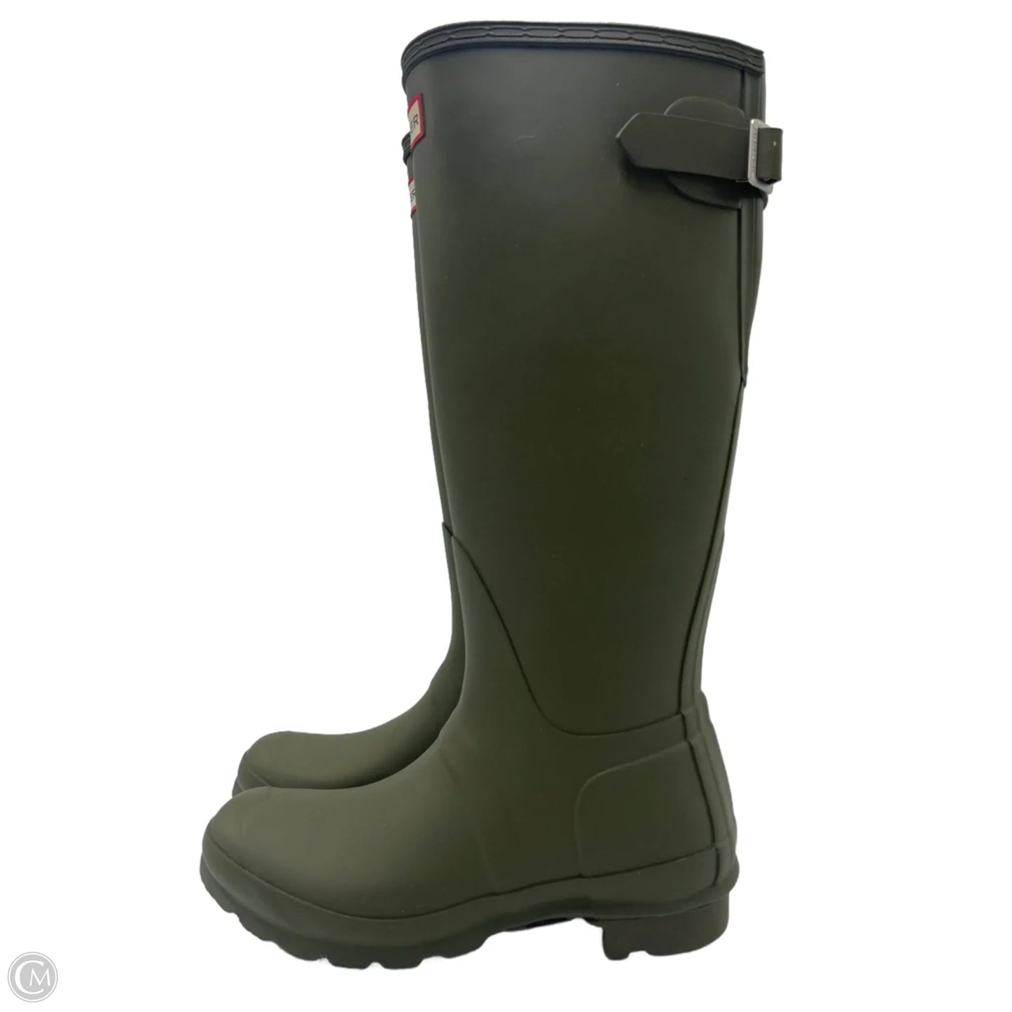 Boots Mid-calf Heels By Hunter In Green, Size: 6