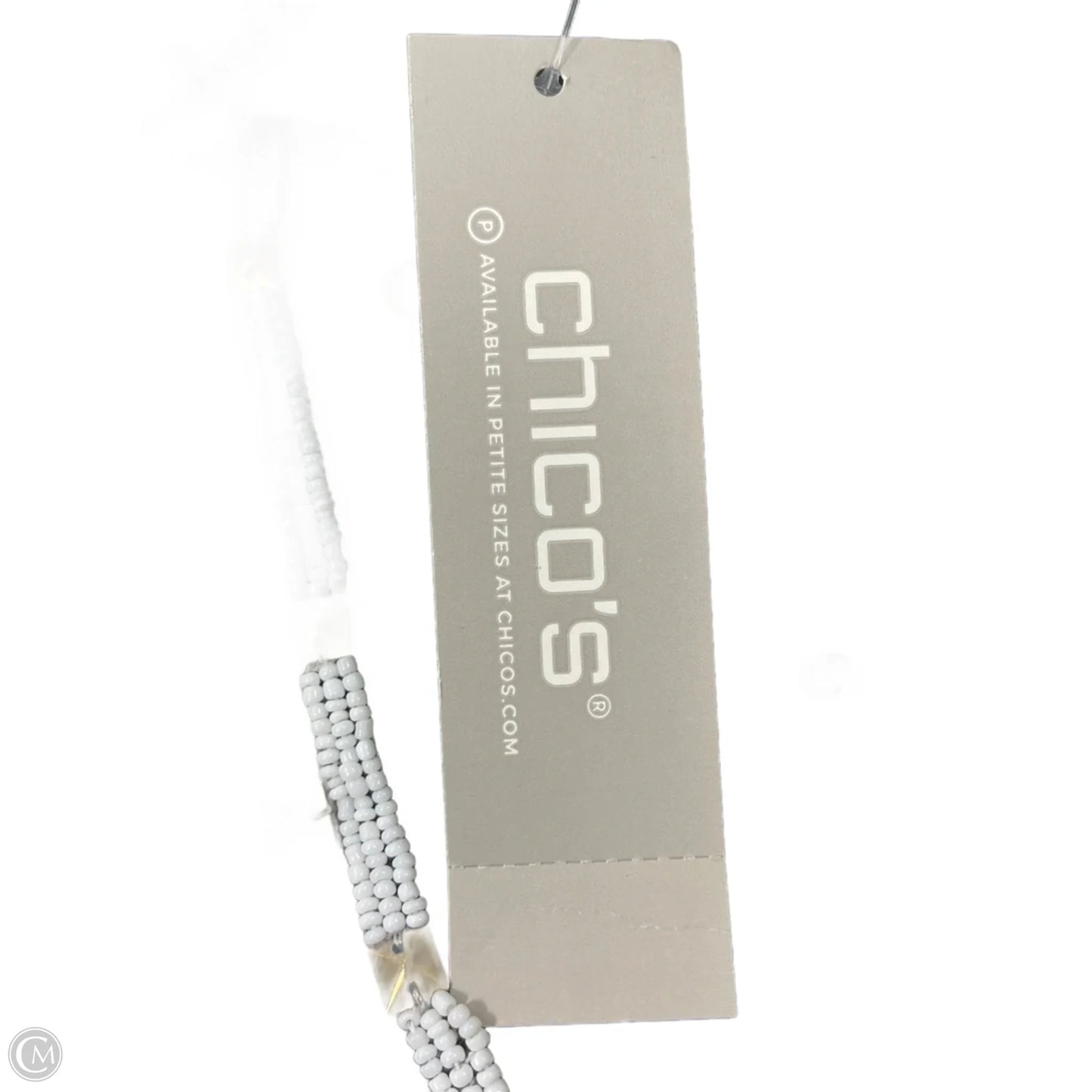 Jacket Shirt By Chicos In Green & White, Size: S