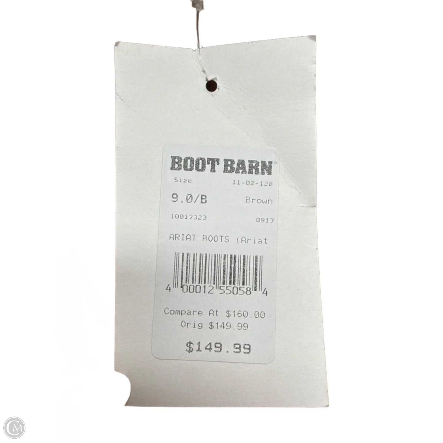 New! Boots Ankle Heels By Ariat In Brown, Size: 9