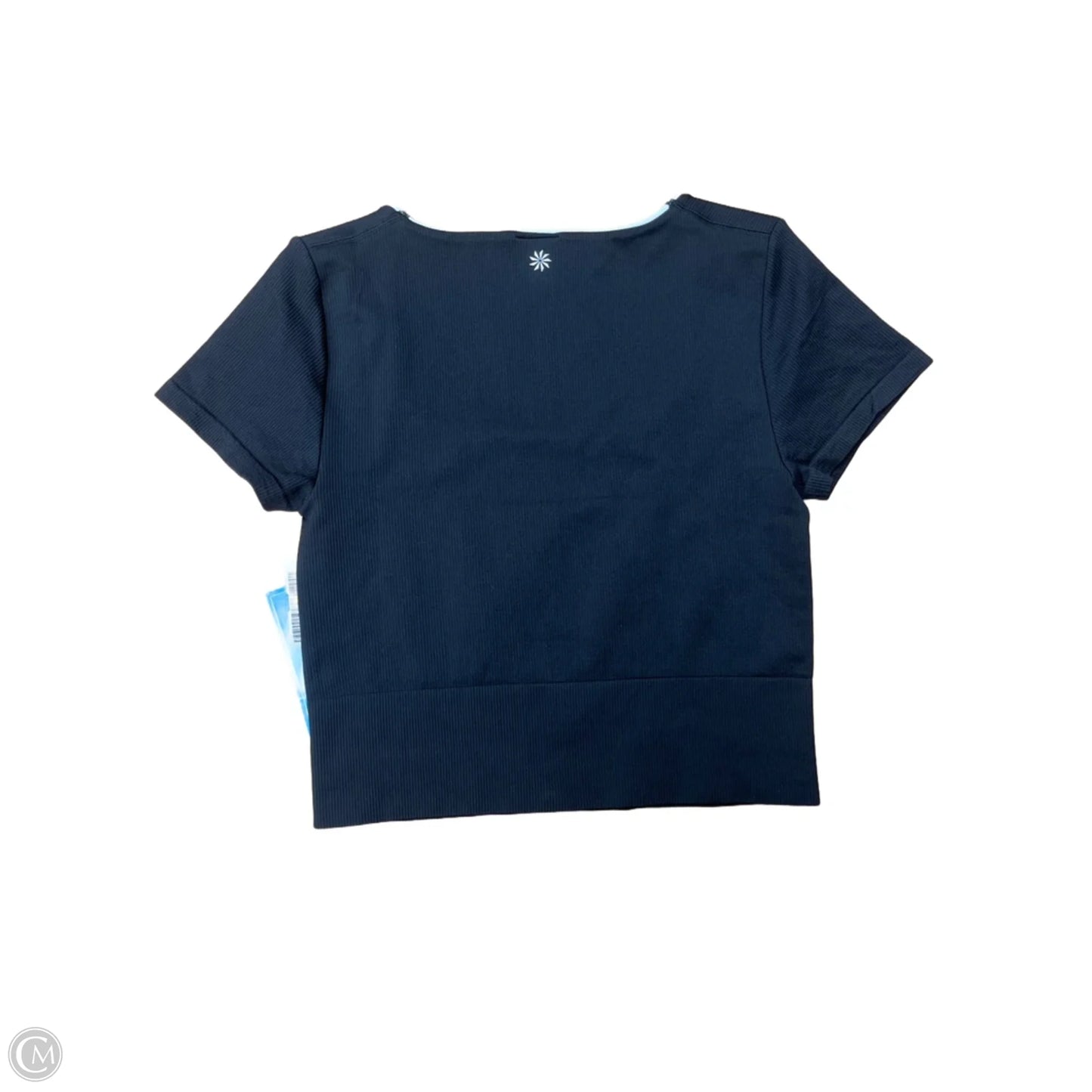 Athletic Top Short Sleeve By Athleta In Black, Size: S