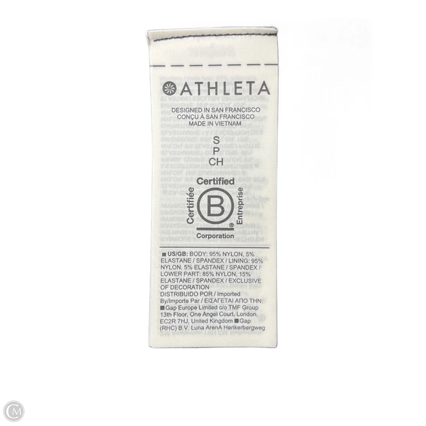 Athletic Top Short Sleeve By Athleta In Black, Size: S