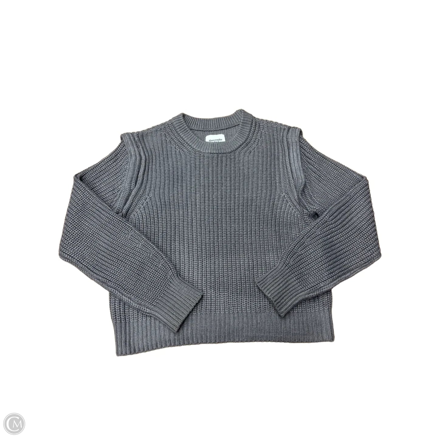 Sweater By Abercrombie And Fitch In Grey, Size: L