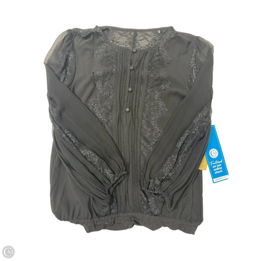 Top Long Sleeve Designer By Alice + Olivia In Black, Size: Xs