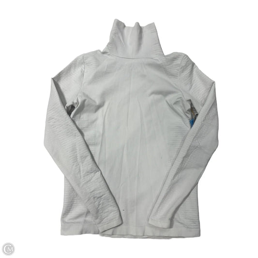 Athletic Top Long Sleeve Crewneck By Athleta In White, Size: M