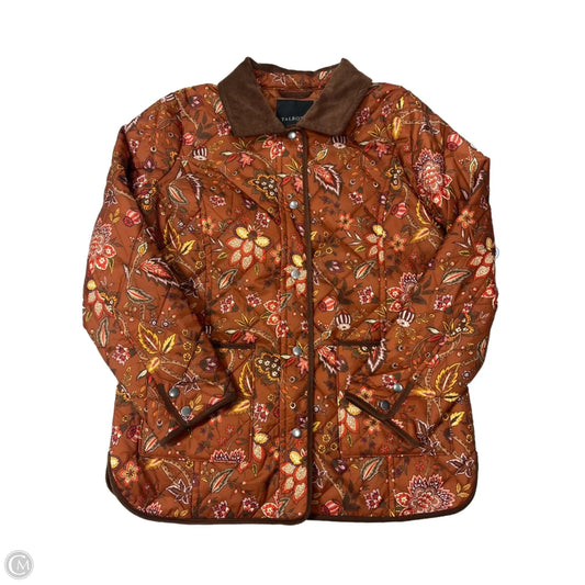 Jacket Puffer & Quilted By Talbots In Brown, Size: M