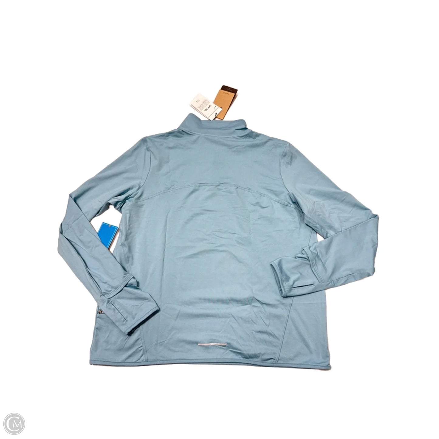 New! Athletic Top Long Sleeve Collar By Nike Apparel In Blue, Size: Xl