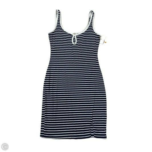 Dress Casual Short By Heart & Hips In Blue & White, Size: M