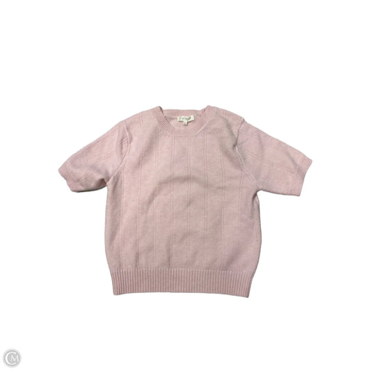 Sweater Short Sleeve By Ultra Flirt In Pink, Size: M