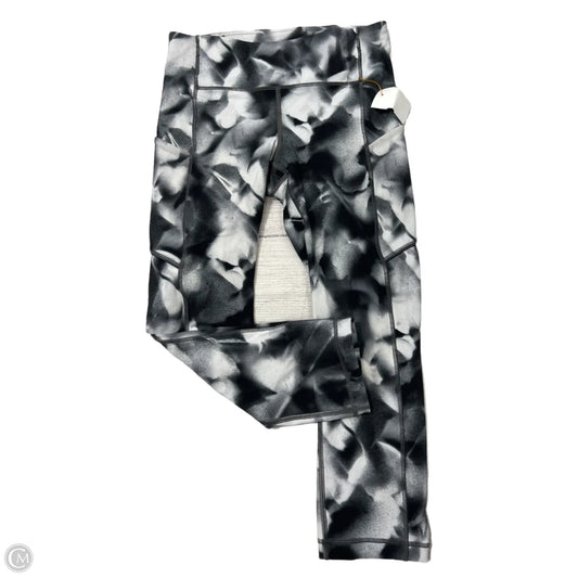 Athletic Capris By Lululemon In Black & White, Size: S