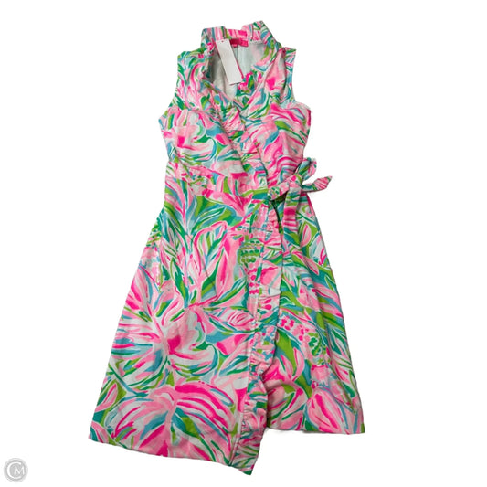 New! Dress Designer By Lilly Pulitzer In Green & Pink, Size: Xs