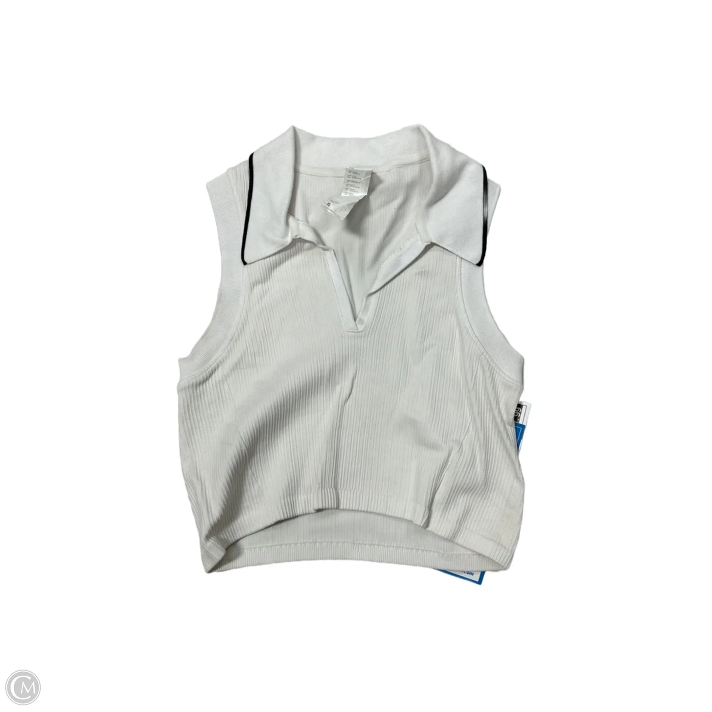 Athletic Tank Top By Fabletics In Black & White, Size: S