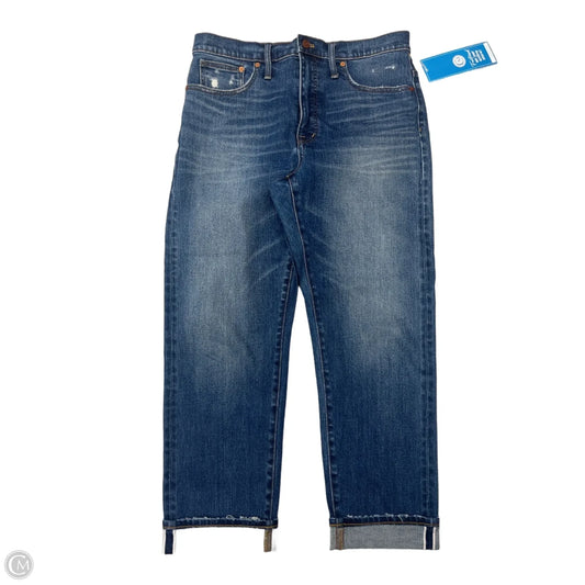Jeans Straight By Madewell In Blue Denim, Size: 10