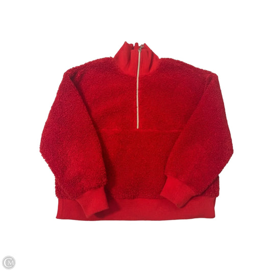 Jacket Faux Fur & Sherpa By Joy Lab In Red, Size: L
