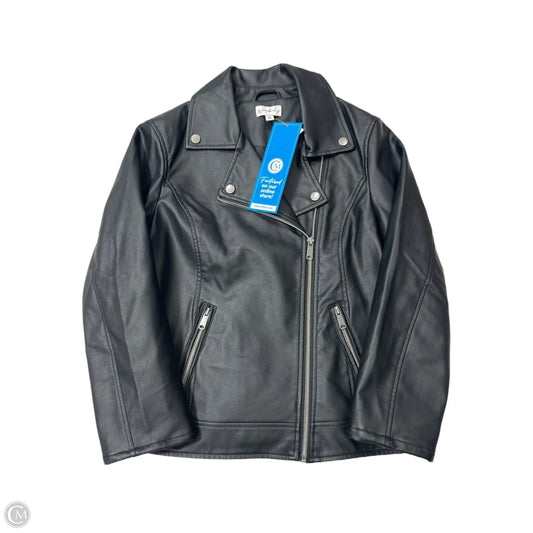 Jacket Moto By Wonderly In Black, Size: Sp