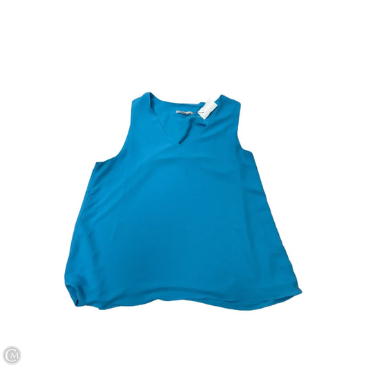 Top Sleeveless By Cato In Blue, Size: L