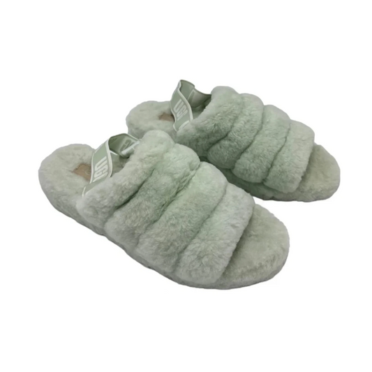 Slippers Designer By UGG In Green, Size: 11