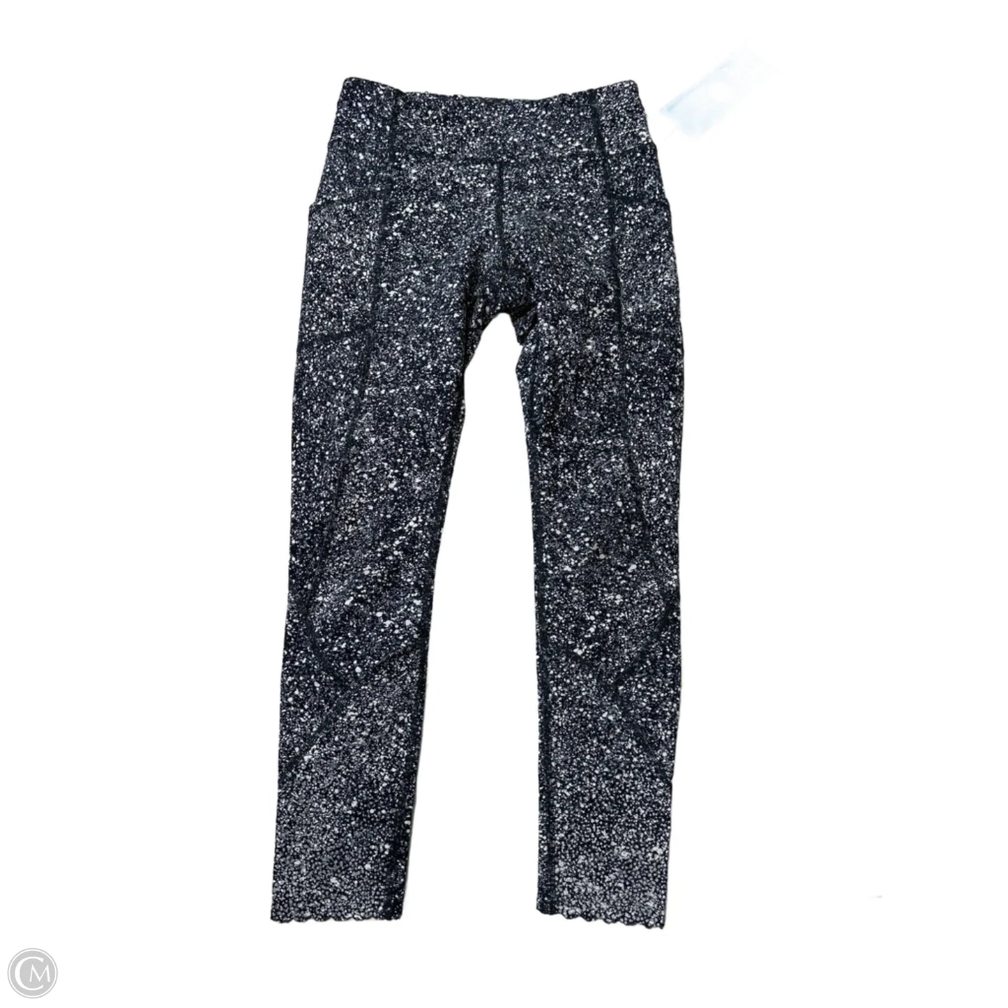 Athletic Leggings By Lululemon In Black & White, Size: S