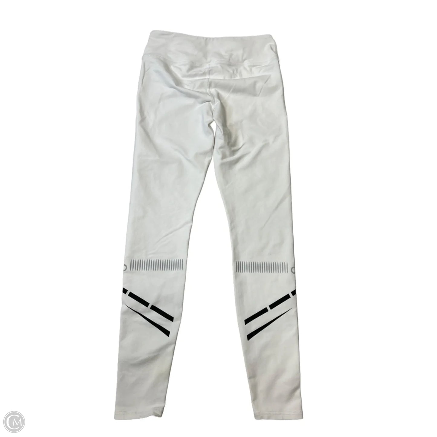 Athletic Leggings By Alo In Black & White, Size: S